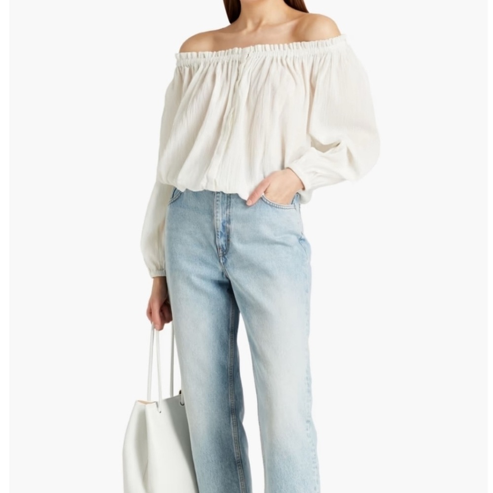 Women's Off-Shoulder White Top